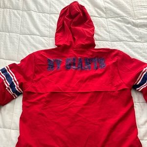 Size small, PINK NY Giants 3 quarter zip